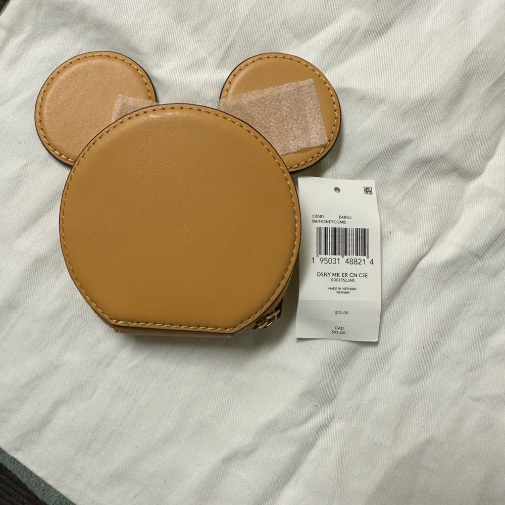 NWT Authentic Coach Disney coin purse in honeycomb!